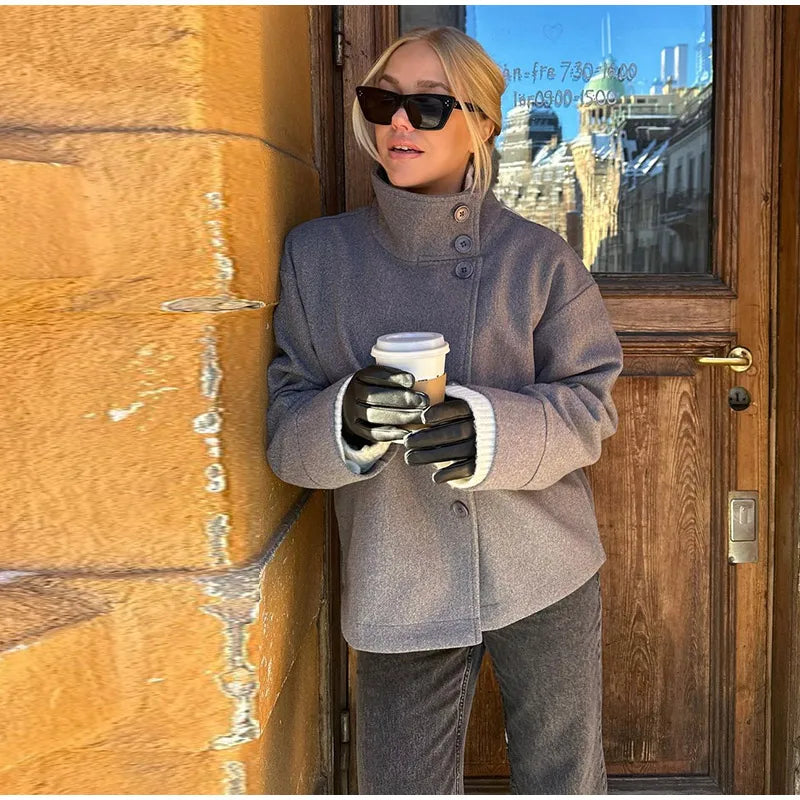 Norava Damenjacke kurz braun herbst
