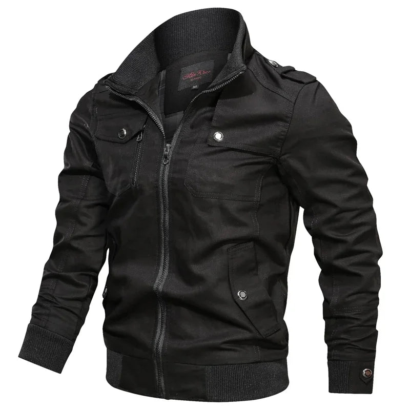 stoere heren bomberjas katoenblend
