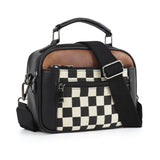 Strategia Crossbody Bag – stijlvol schaakbordpatroon voor dagelijks gebruik