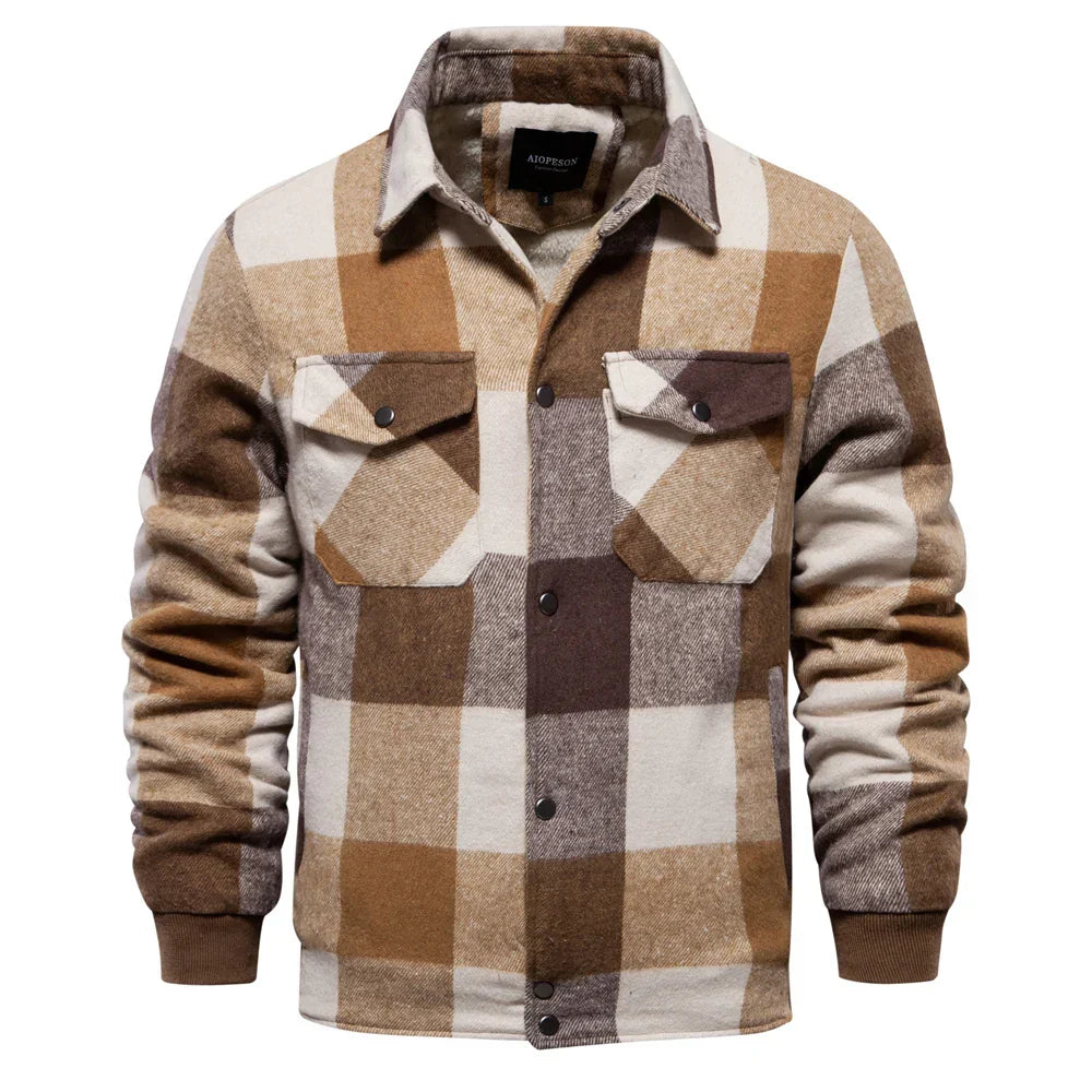 Mason corduroy bomberjack heren in bruin

