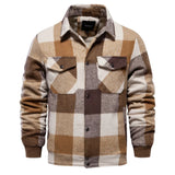 Mason corduroy bomberjack heren in bruin
