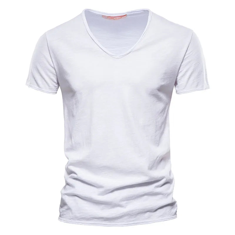 Basic wit zomershirt heren met luchtige uitstraling