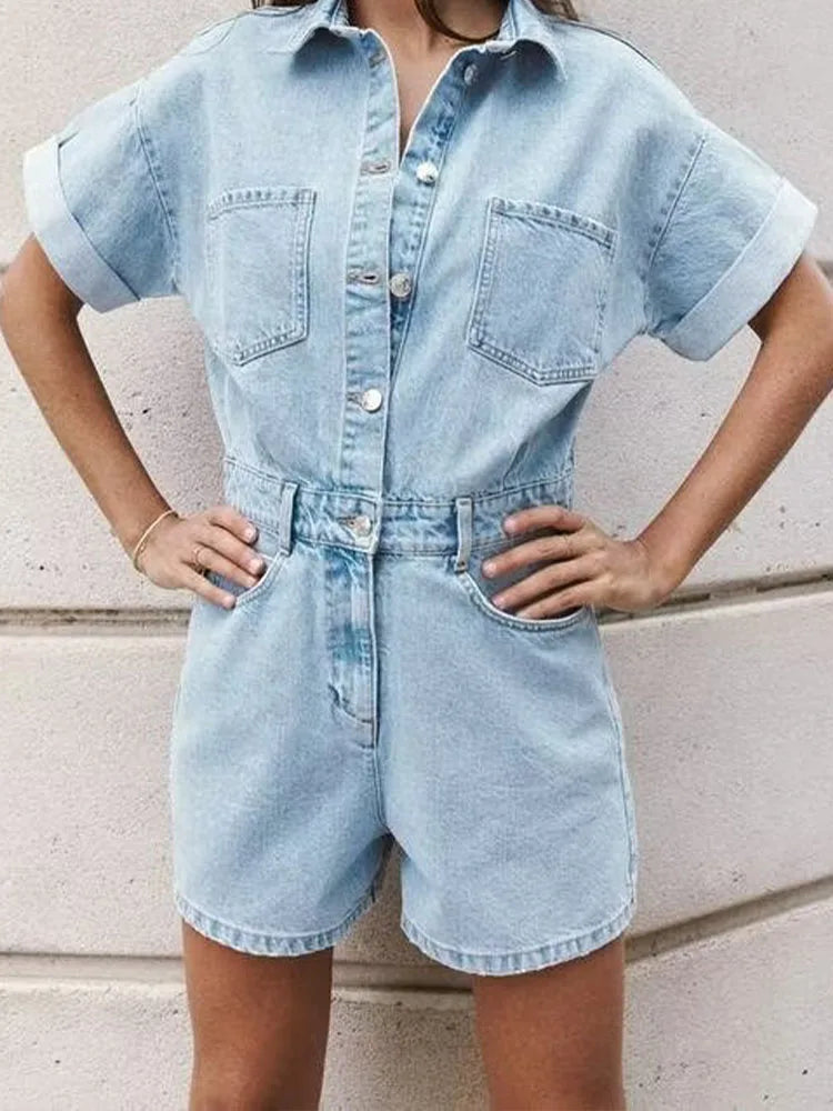 Reyla Playsuit von Talaine mit aufgesetzten Brusttaschen