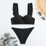 Thirza | Swimsuit with pleated hard cup &amp; flying straps