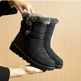 Nordica Damen Winterstiefel schwarz warm gefüttert für Schnee und Regen

