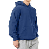 lichtgrijze hoodie voor heren met capuchon
