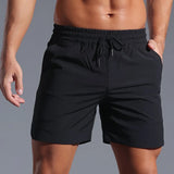 basic zwarte sportshort mannen elastisch
