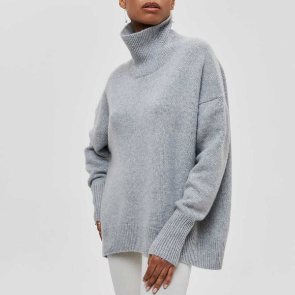 Averyn Damen Rollkragenpullover Grau

