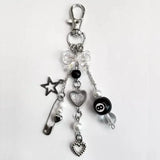 handgemaakte 8-ball sleutelhanger
