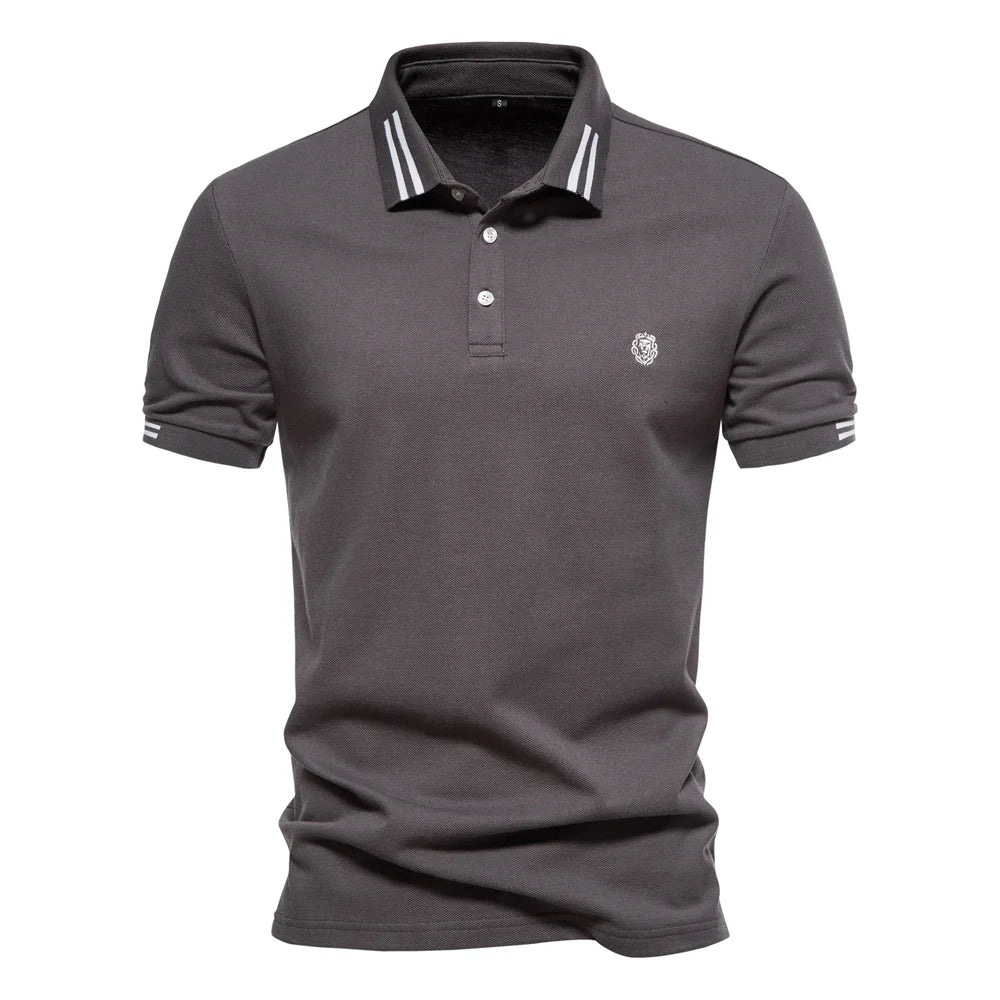 Casual katoenen polo voor mannen
