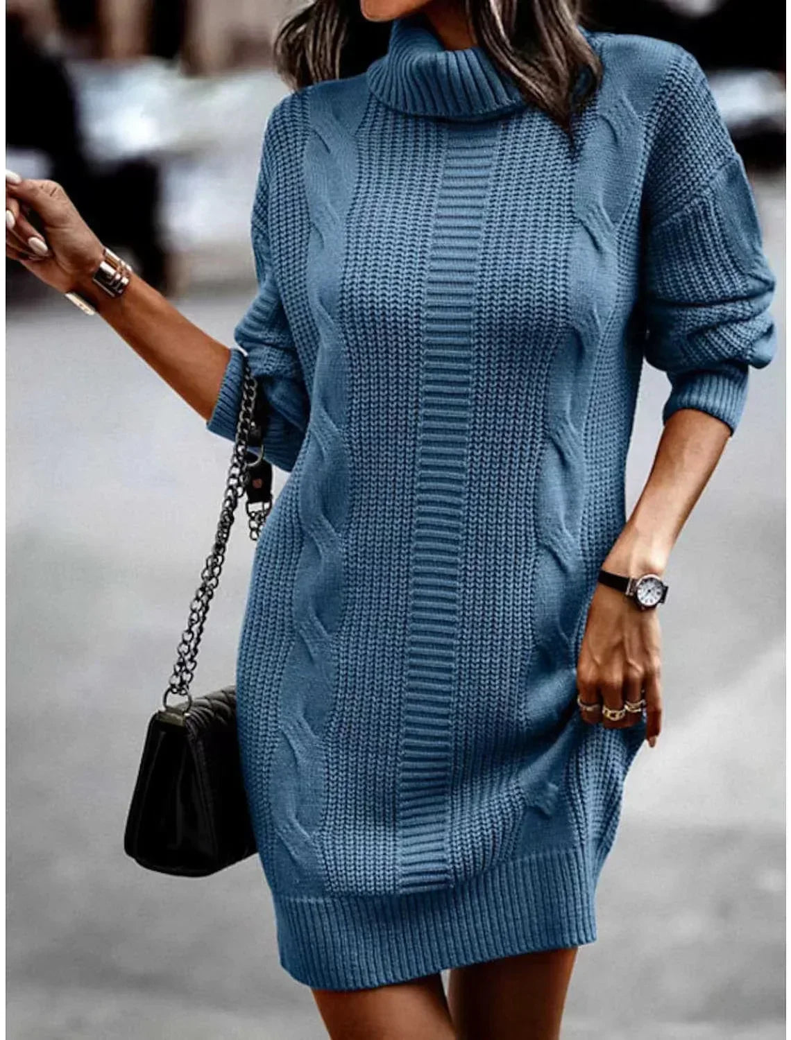CozyKnit Sweater Dress | Mini Dress 