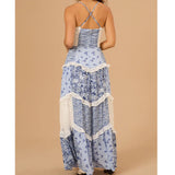 Maribelle | Boho Patchwork Maxi Dress 