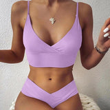 Noémie | High-Waisted Push-Up Bikini with Ruffles