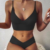Noémie | High-Waisted Push-Up Bikini with Ruffles