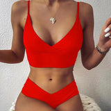 Noémie | High-Waisted Push-Up Bikini with Ruffles