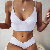 Noémie | High-Waisted Push-Up Bikini with Ruffles