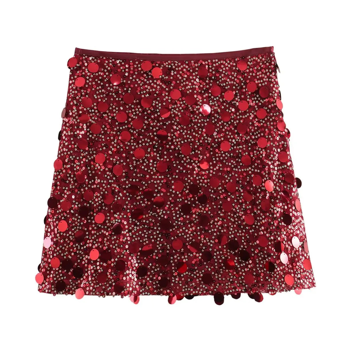 Lila Pailletten Minirock für Damen – Glam Elegance