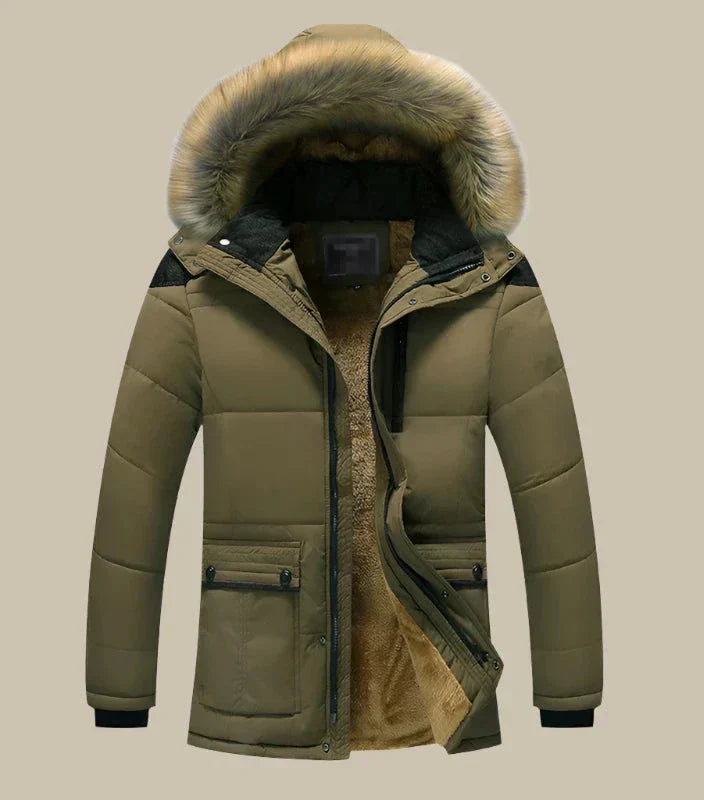 stoere outdoor jas voor koude dagen
