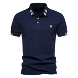 Herenpolo met turndown kraag en knopen
