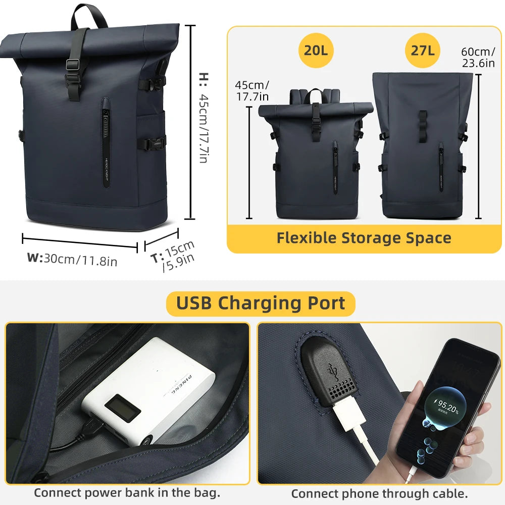 Vertex Expandable Laptop Backpack