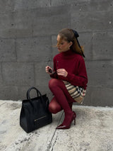Novella Strumpfhose Damen weinrot Beine