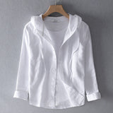 Elena | Light Blouse with Hood