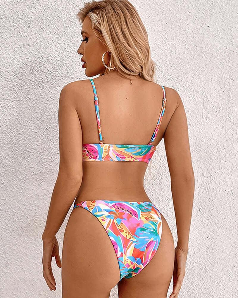 Solène | Tropical Print Bikini