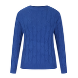 Fenne blauwe trui voor dames
