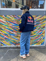 Sportliche Racing-Jacke von Talaine mit Retro-Flair von hinten