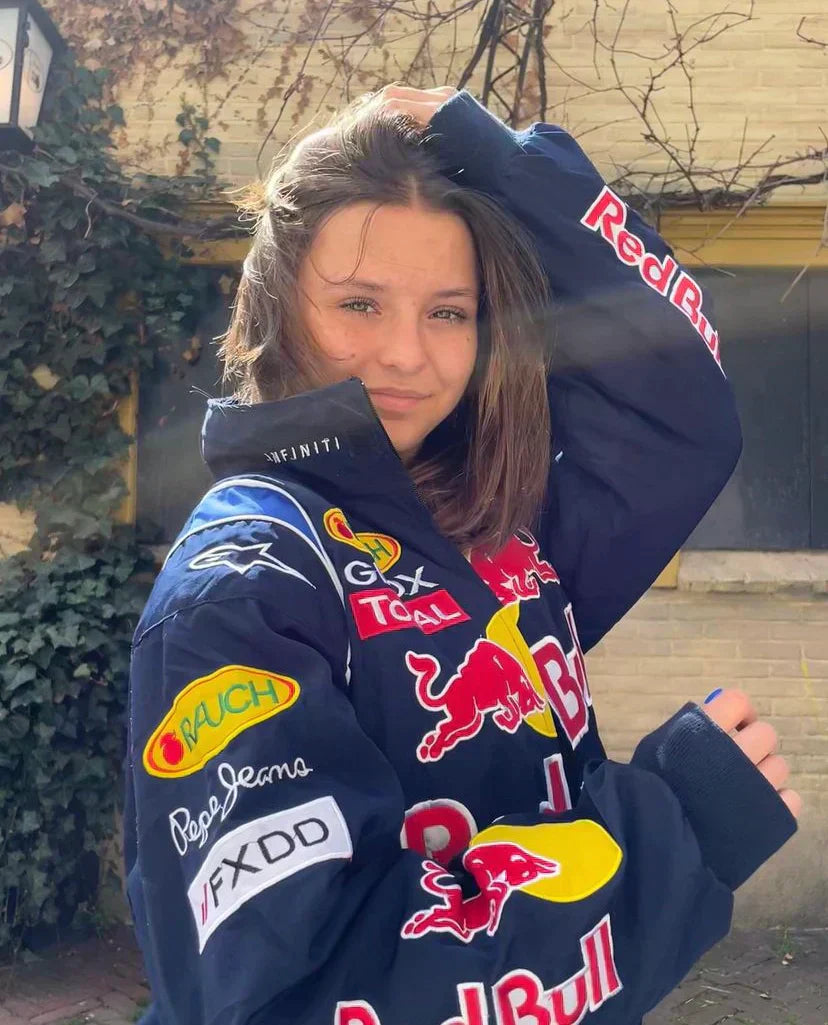 TurboDrive Racing-Jacke von Talaine im Retro-Motorsport-Design