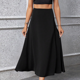 Lieka zwarte casual rok voor dames
