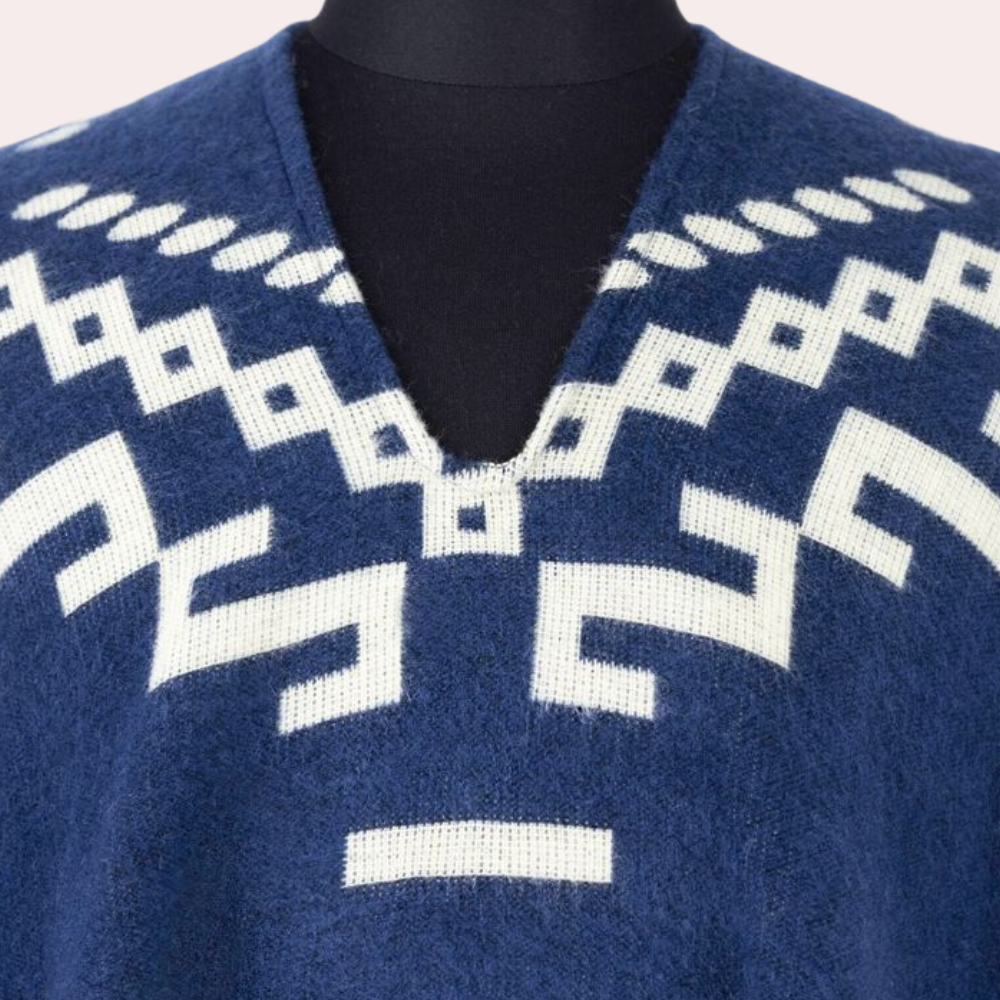 poncho met capuchon voor heren winter
