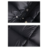 Phoebe Puffer | Langer Damen-Wintermantel mit Kapuze & Wattierung