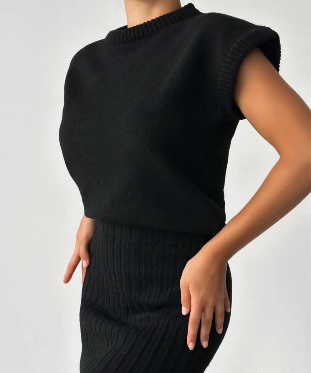 Elegantes Rippstrick-Set Damen zum Mixen und Matchen