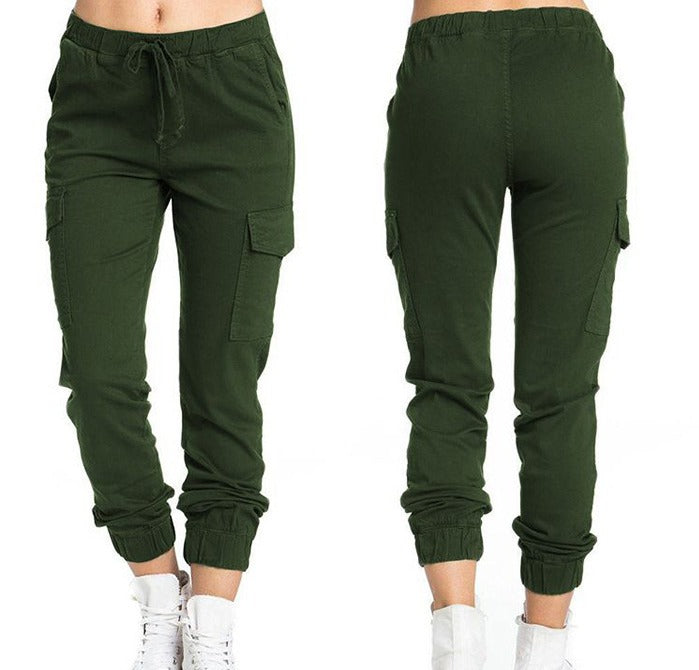 Sofie Cargo Damenhose in Dunkelgrün
