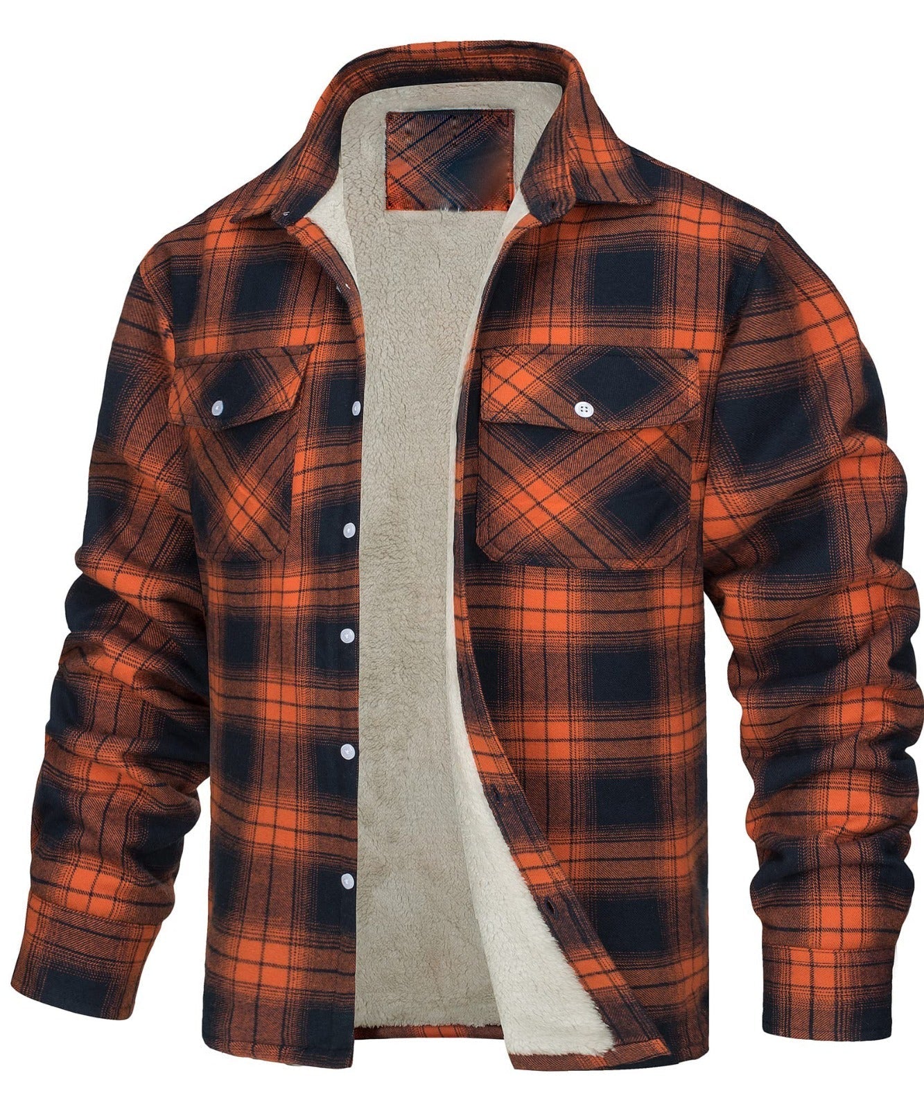 winterse outdoor jas met praktische knoopsluiting
