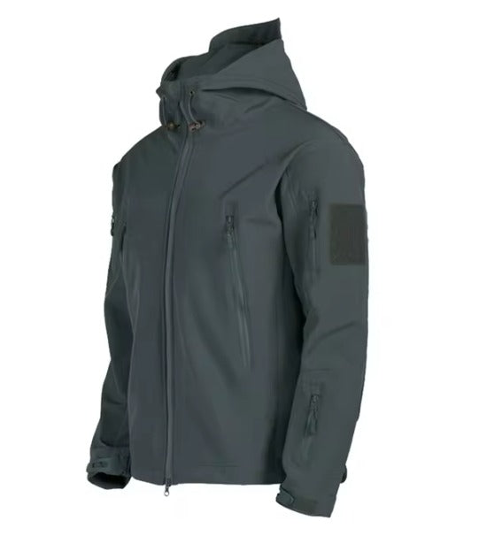 softshell jack zwart regular fit outdoor
