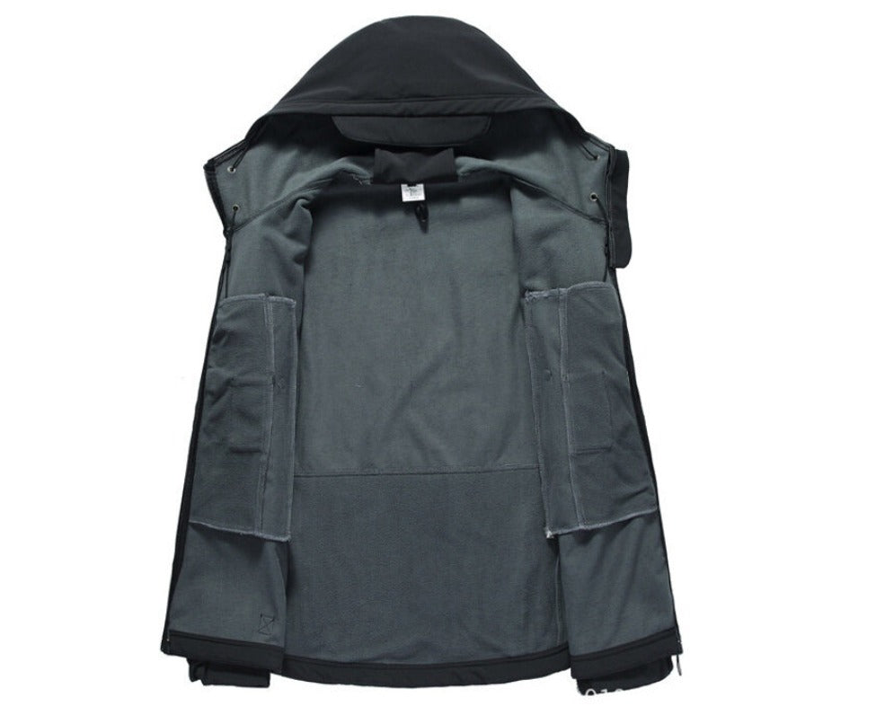 tactische herenjas voor wandelen en trekking
