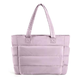 Nimbus Carry Puffer Tote – roze tas met trendy puffer-look.