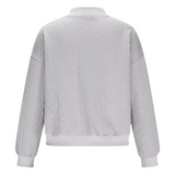 Grijs damesvest met elegante pasvorm
