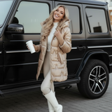 Velmora Damen Steppjacke in Beige