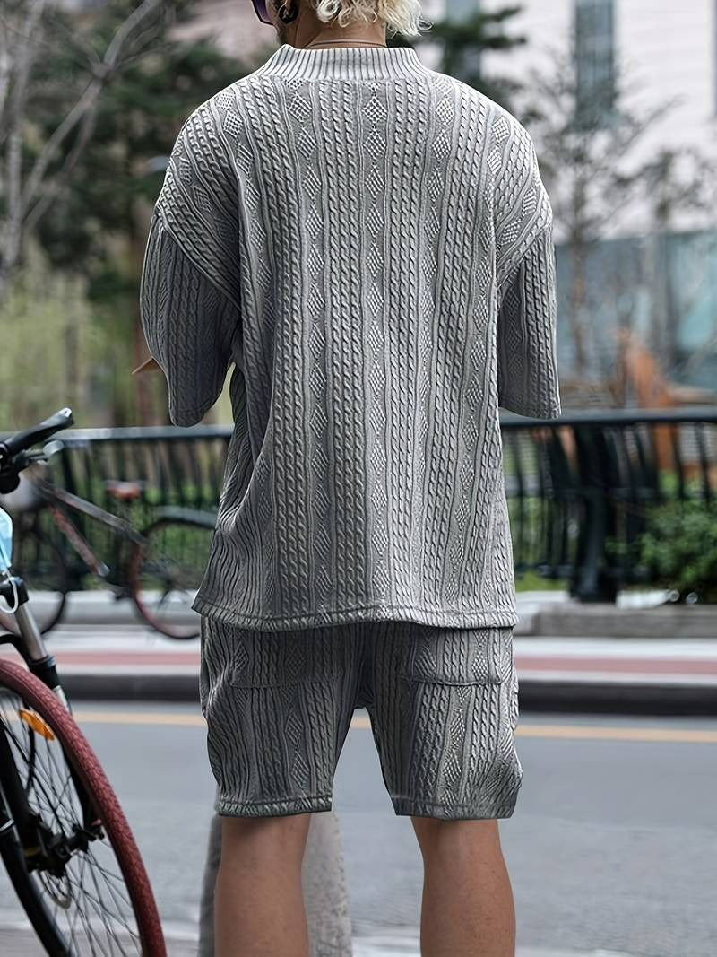 mannen set top en short katoen
