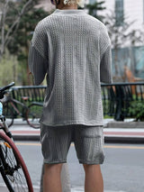 mannen set top en short katoen
