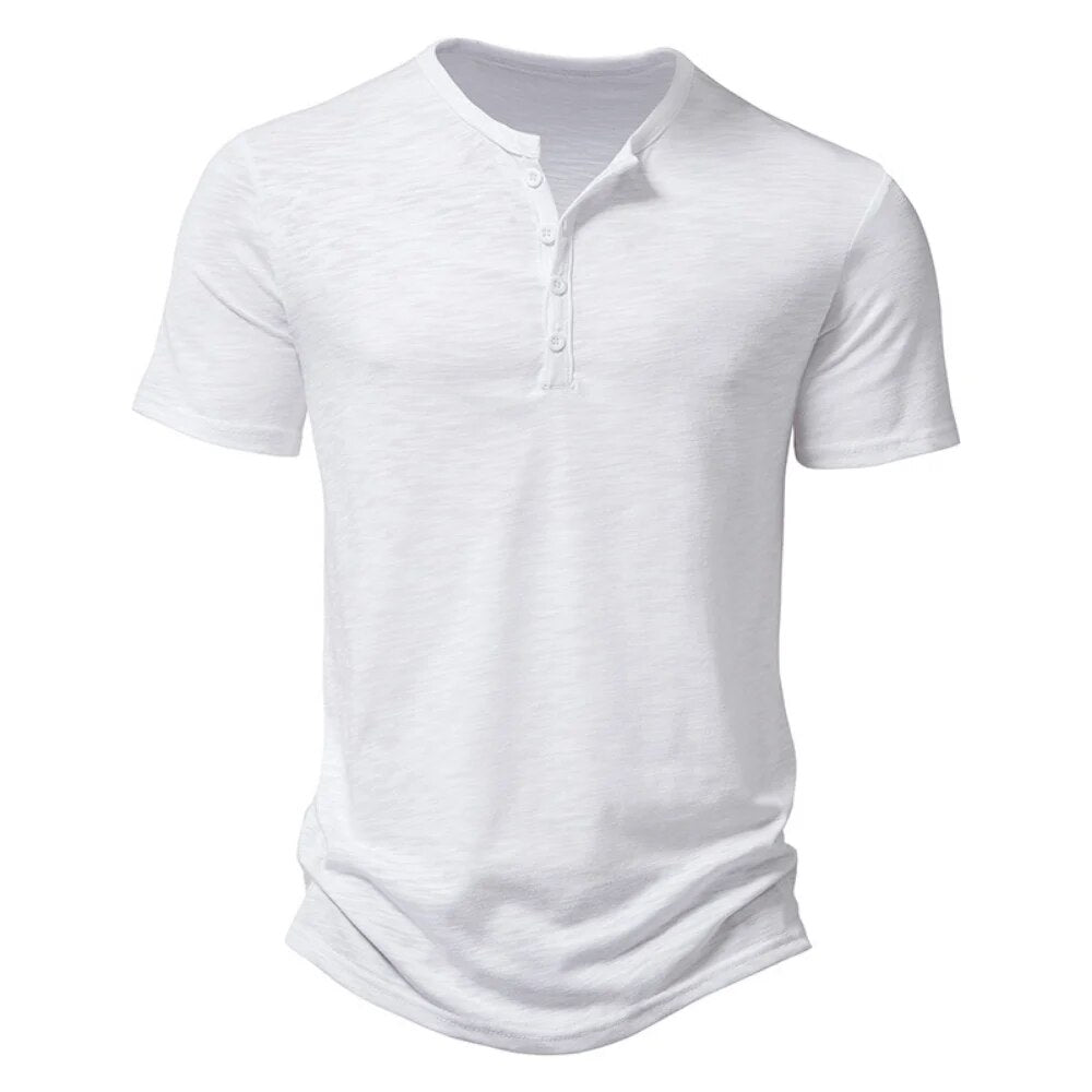 Wit comfortabel T-shirt met ronde hals
