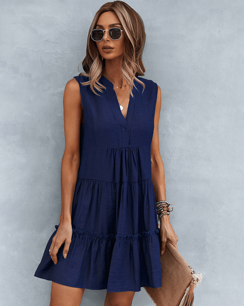 Comfortabele jurk met elegante pasvorm
