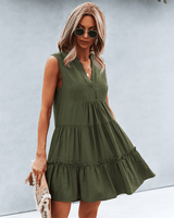 Comfortabele jurk met elegante pasvorm
