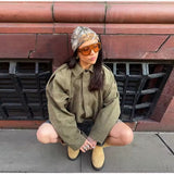 Valeria Damenjacke in Suede-Look mit Cropped Fit – Streetstyle
