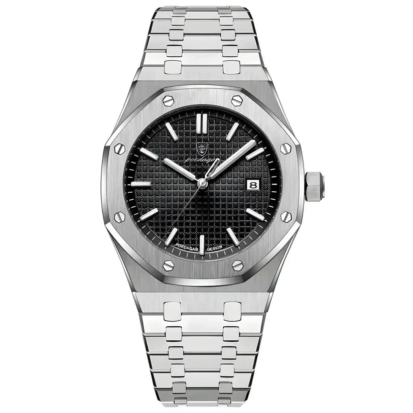 Maxence horloge in formele en casual outfits gedragen
