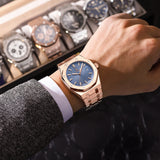 stijlvol herenhorloge quartz waterdicht krasbestendig Maxence
