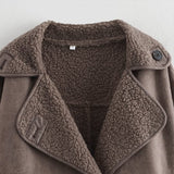 Nevada Luxe | Winterjacke mit Veloursleder-Optik & Fleece-Futter